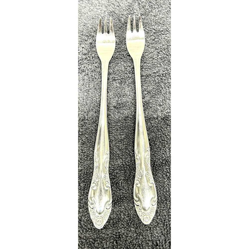 Northland Stainless Korea Lot of 2 Shrimp Forks (C8)